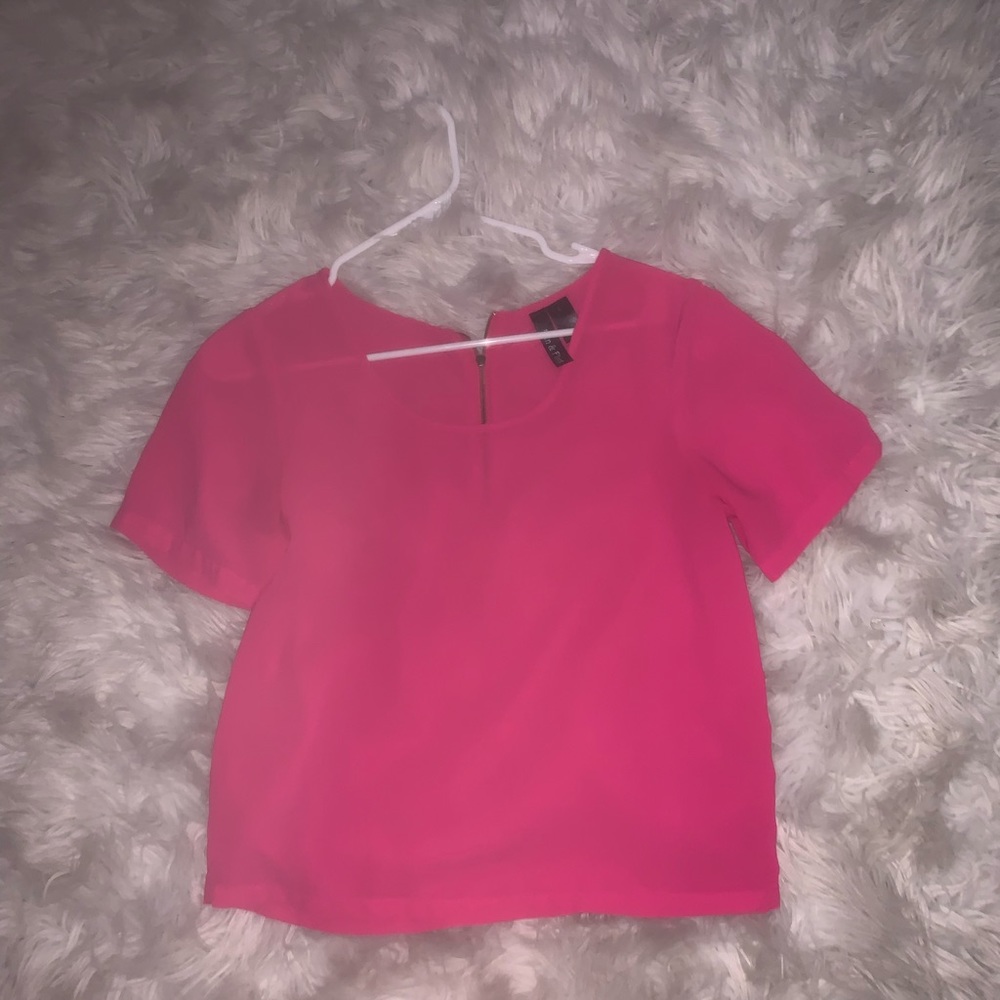 Hot pink blouse